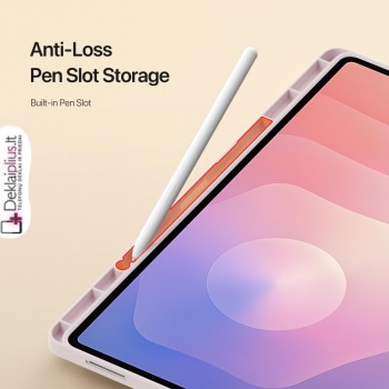 Dux Ducis Vers Series dėklas turintis 4 padėčių stovą - rausvas (Samsung Tab S8 Ultra /Tab S9 Ultra (x910-x916/Tab S10 Ultra SM-X920-X926B/S11 Ultra 14.6 (X930/X936/X920)